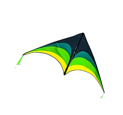 AMULONG Kites, Triangle Prairie Cerf-Volant Vent Léger Et Facile À Voler Débutant Activités De Jeu En Plein Air Famille Cerf-Volant Lugdrachen(130 * 365cm,500m line) von AMULONG