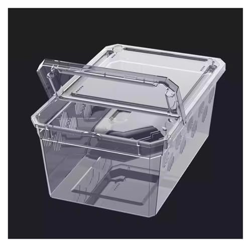 AMULONG Zuchtbox, Transport, Acryl-Reptilienzuchtbox, Beobachtungsbox for Spinnengrillen Futterkoffer(21x12.5cm) von AMULONG