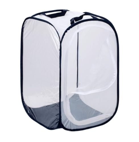 AMULONG Zuchtbox, Transport, Pop-up-Insektenkäfig Mit Zwei Türen for Schmetterlingshabitate Futterkoffer(Black,40x40x60cm) von AMULONG