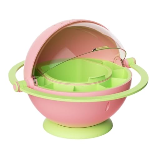 AMULONG Zuchtbox, Transport, Reptilien-Futterbox, Tierbehälter, Insekten-Zuchtbox Futterkoffer(Pink) von AMULONG