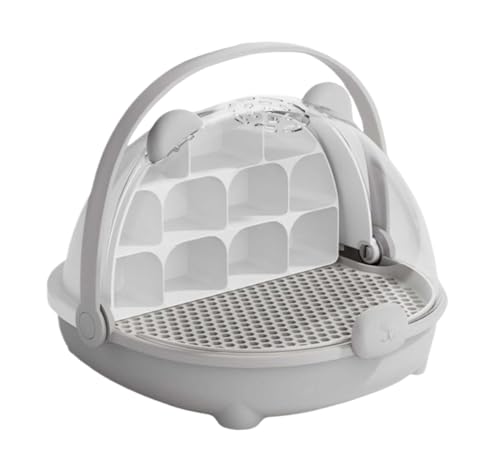AMULONG Zuchtbox, Transport, Seidenraupen-Zuchtbox Zur Zucht Von Seidenraupen Reptilien-Futterbox Futterkoffer(Grey) von AMULONG