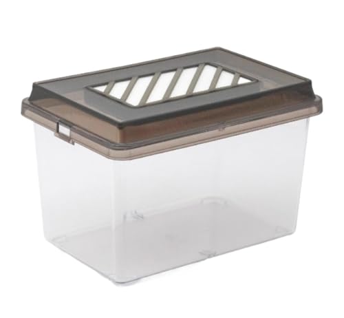 Zuchtbox, Transport, Reptilienzuchtbox Aus Acryl for Vogelspinnen-Einsiedlerkrebse Futterkoffer(182x124x122mm) von AMULONG
