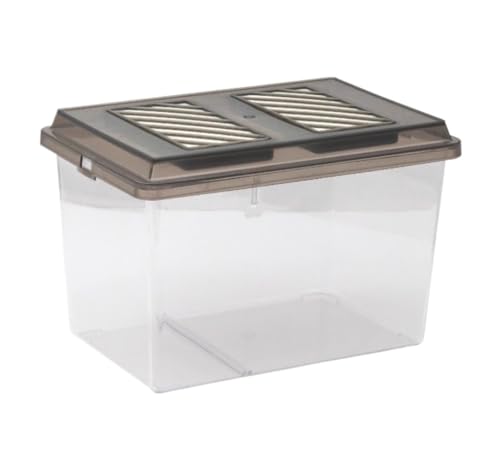 Zuchtbox, Transport, Reptilienzuchtbox Aus Acryl for Vogelspinnen-Einsiedlerkrebse Futterkoffer(228x150x155mm) von AMULONG