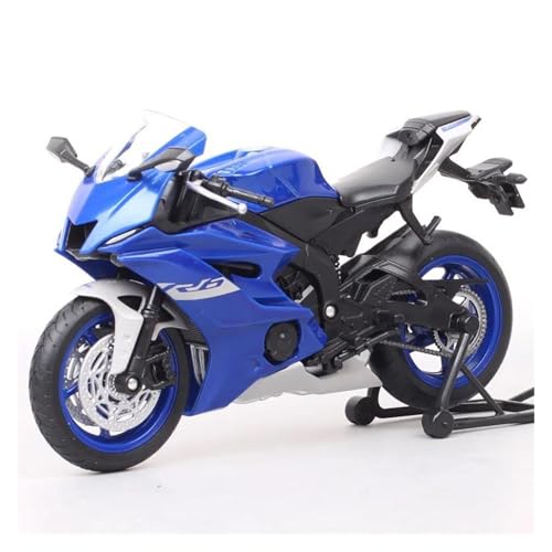 Druckguss Motorrad Modell Maßstab 1:12 Für YZF-R6 2020 Miniatur-Motorrad-Fahrzeug-Rennmotorrad-Modell Supersport(B) von AMYALIN