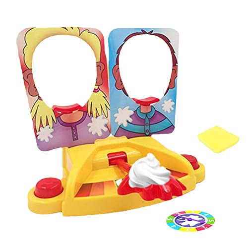 AMZLORD 1 Set Party Lustiges Brettspiel Anti Stress Pie in The Face Spielzeug 1/2 Spieler Eltern-Kind Interaktiv for Kinder Erwachsene Geschenke von AMZLORD