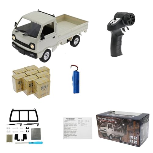 AMZLORD 1:16 Kleiner Fernbedienungssteuerwagen mit LED -Leuchten RC Electric Truck Spielzeugmodell 2.4 GHz RC Simulation Kletterwagen Geschenk for Kinder von AMZLORD