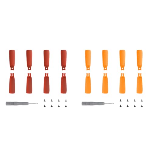 AMZLORD 8PCS-Propeller mit niedrigen Antriebsantriebs-Propellern-Props-Blätter for DJI Flip (rot) von AMZLORD