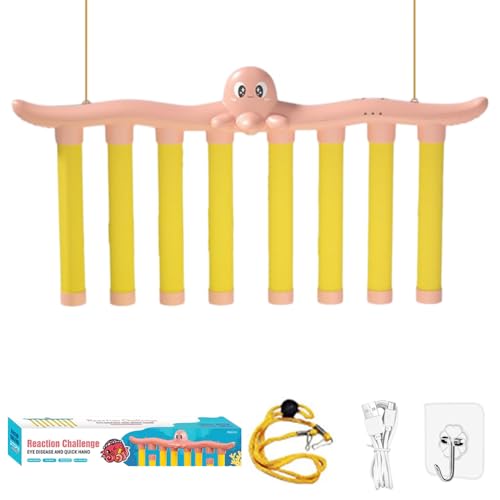 AMZLORD Challenge Falls Sticks Spiel 3 Level fallende Geschwindigkeit Verstellbare Kinder Stick Catching Spielzeug Verbesserung Agilität & Hand-Auge-Koordination Bildung Eltern-Kind Interakt von AMZLORD