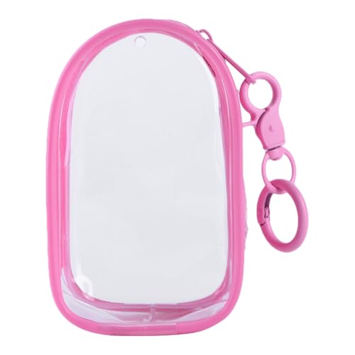 AMZLORD Clear Display -Tasche mit Schlüsselbund -Mini -Puppenbeutel for Abbildungen (rosa) von AMZLORD
