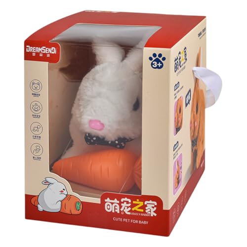 AMZLORD Electronic Robot Dog Interactive Roboter Welpe wirkt wie EIN echter Welpe Stoffed Animal Dog Battery Battery Battery Niedliche Wanderhund for Kinder 3 4 5 6 von AMZLORD