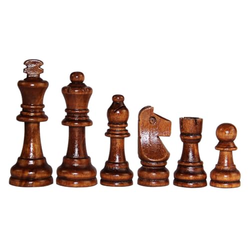 AMZLORD Holz-Schachspiel, Bauern, Standard-Turnier, Staunton, 32 Stück, Figurenstücke, 5,6 cm, Königsfiguren, Schachfiguren, nur for Schachbrettspiel von AMZLORD