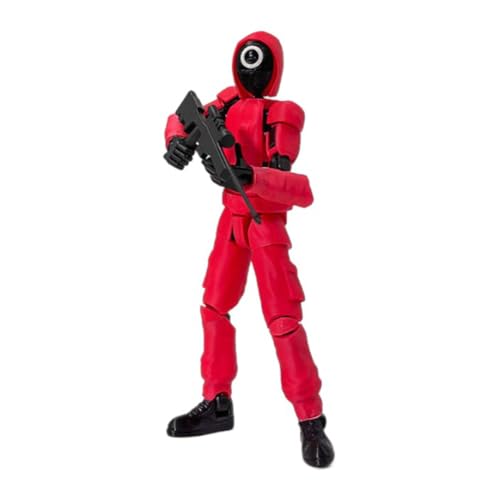AMZLORD Koreanisches Spiel T13 Actionfigurenset (Unmontiert), 3D-gedruckte Mehrgelenkige, Glückliche T13 Mobile Actionfigur for DIY-Sammlungen, Tischdekoration for Squid TV-Fans von AMZLORD