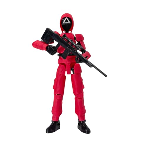 AMZLORD Koreanisches Spiel T13 Actionfigurenset (Unmontiert), 3D-gedruckte Mehrgelenkige, Glückliche T13 Mobile Actionfigur for DIY-Sammlungen, Tischdekoration for Squid TV-Fans von AMZLORD