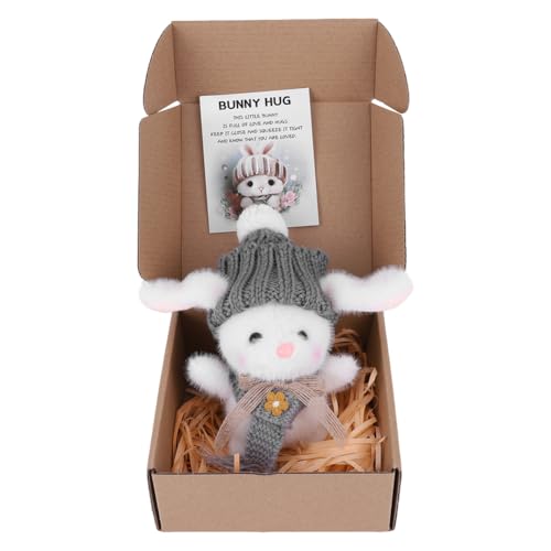 AMZLORD Mini Bunny Umarmung süßes Ostergeschenk Osterhase gefülltes Tier for Kinder (grau) von AMZLORD