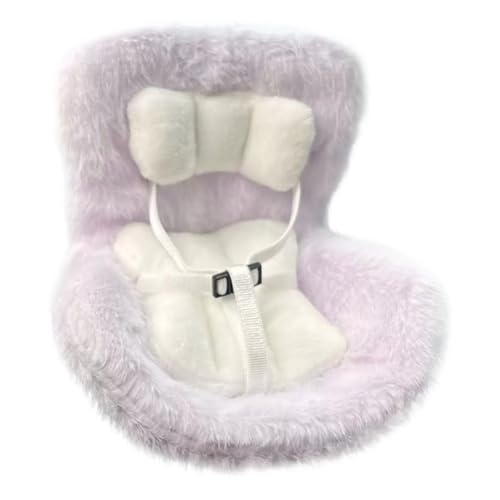 AMZLORD Mini Plüsch Puppensicherheit Sitzwagen Sitzwagenverzierung for 17 cm Plüschpuppen (lila) von AMZLORD