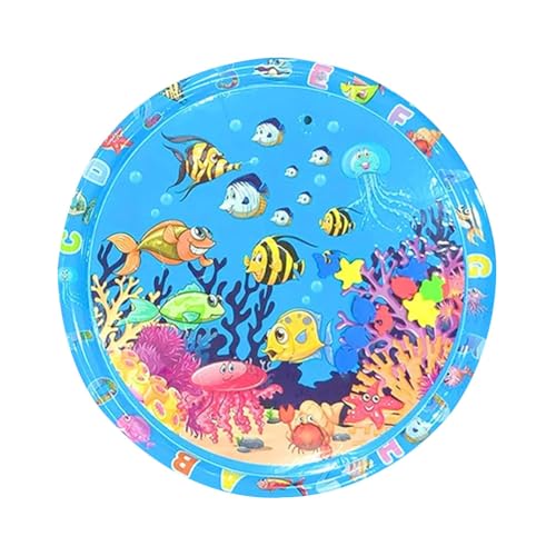 AMZLORD Ocean Themed Cats Wassermatte Faltbare Wasserssensmatte for den Sommer (105 cm) von AMZLORD