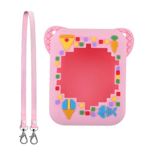AMZLORD Silicon -Tragetasche mit Lanyard Protective Storage Halter Schockdes Anti -Drop -3D -Fooddruck for Digital Pet Interactive Virtual Virtual von AMZLORD
