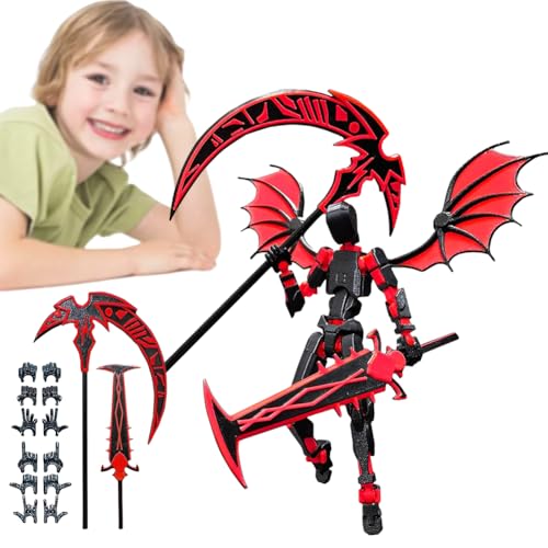 AMZLORD T13 Actionfigur, DIY 3D-gedrucktes T13 Actionfiguren-Set, Dummy 13 Roboter Stop-Motion-Figuren, mit Mehreren beweglichen Gelenken, Geschenkideen for Kinder von AMZLORD