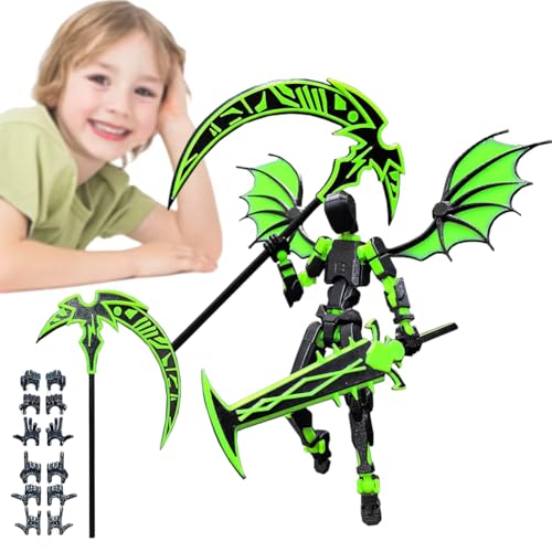 AMZLORD T13 Actionfigur, DIY 3D-gedrucktes T13 Actionfiguren-Set, Dummy 13 Roboter Stop-Motion-Figuren, mit Mehreren beweglichen Gelenken, Geschenkideen for Kinder von AMZLORD