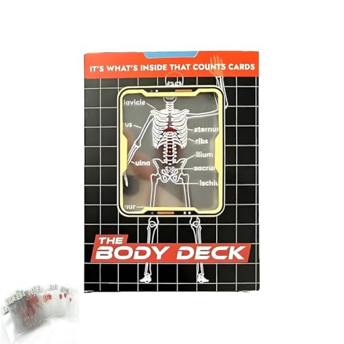 AMZLORD The Body Deck – Entdecken Sie die Wunder der Body Decks Lustige Anatomie-Spielkarten, 3D-Abbildung des menschlichen Körpers, Decks mit durchscheinenden Spielkarten, Body Deck for Zauberspiele AMZLORD The Body Deck – Entdecken Sie die Wunder der Body Decks Lustige Anatomie-Spielkarten, 3D-Abbildung des menschlichen Körpers, Decks mit durchscheinenden Spielkarten, Body Deck for Zauberspiele von AMZLORD