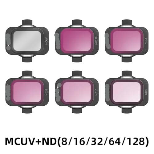 AMZMDGJK Objektivfilter for Avata 2 Protector Kamerafilter ND8 ND16 ND32 ND64 ND128 MCUV Kit Drohnenzubehör(6IN 1 Kit) von AMZMDGJK