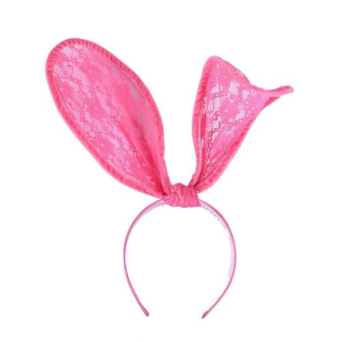 AMateschitz Ohren Maus Bow Haarschmuck Mouse Ear Kopfschmuck Spitze Kaninchenohren Stirnband Glitte Schleifen Haarband Hase Ohren Spitze Headband für Party Cosplay Ostern Spitze Rosa Ohren 16 * 22cm AMateschitz Ohren Maus Bow Haarschmuck Mouse Ear Kopfschmuck Spitze Kaninchenohren Stirnband Glitte Schleifen Haarband Hase Ohren Spitze Headband für Party Cosplay Ostern Spitze Rosa Ohren 16 * 22cm von AMateschitz