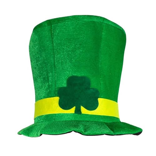 AMhomely Grüner Koboldhut für Erwachsene, grüner Kleeblatt-Hut, St. Patrick's Day, Zubehör, Gebläsehut mit goldenem Kleeblatt und Schnalle, Einheitsgröße, irisches Kostüm, Festival, Zubehör, grün AMhomely Grüner Koboldhut für Erwachsene, grüner Kleeblatt-Hut, St. Patrick's Day, Zubehör, Gebläsehut mit goldenem Kleeblatt und Schnalle, Einheitsgröße, irisches Kostüm, Festival, Zubehör, grün von AMhomely