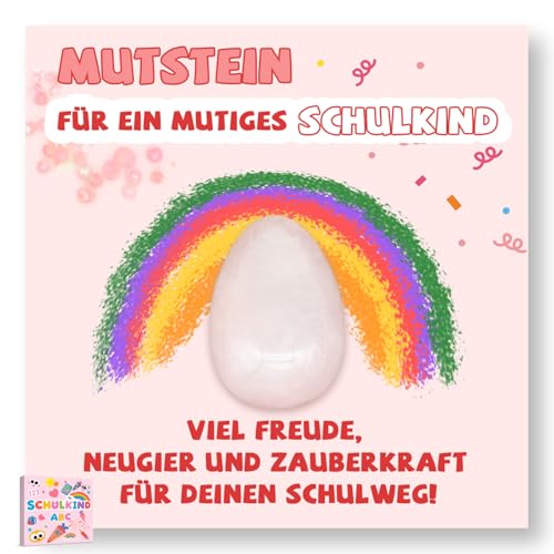 AN-WATTY Einschulung Geschenk Glückssteine (Rosa) von AN-WATTY