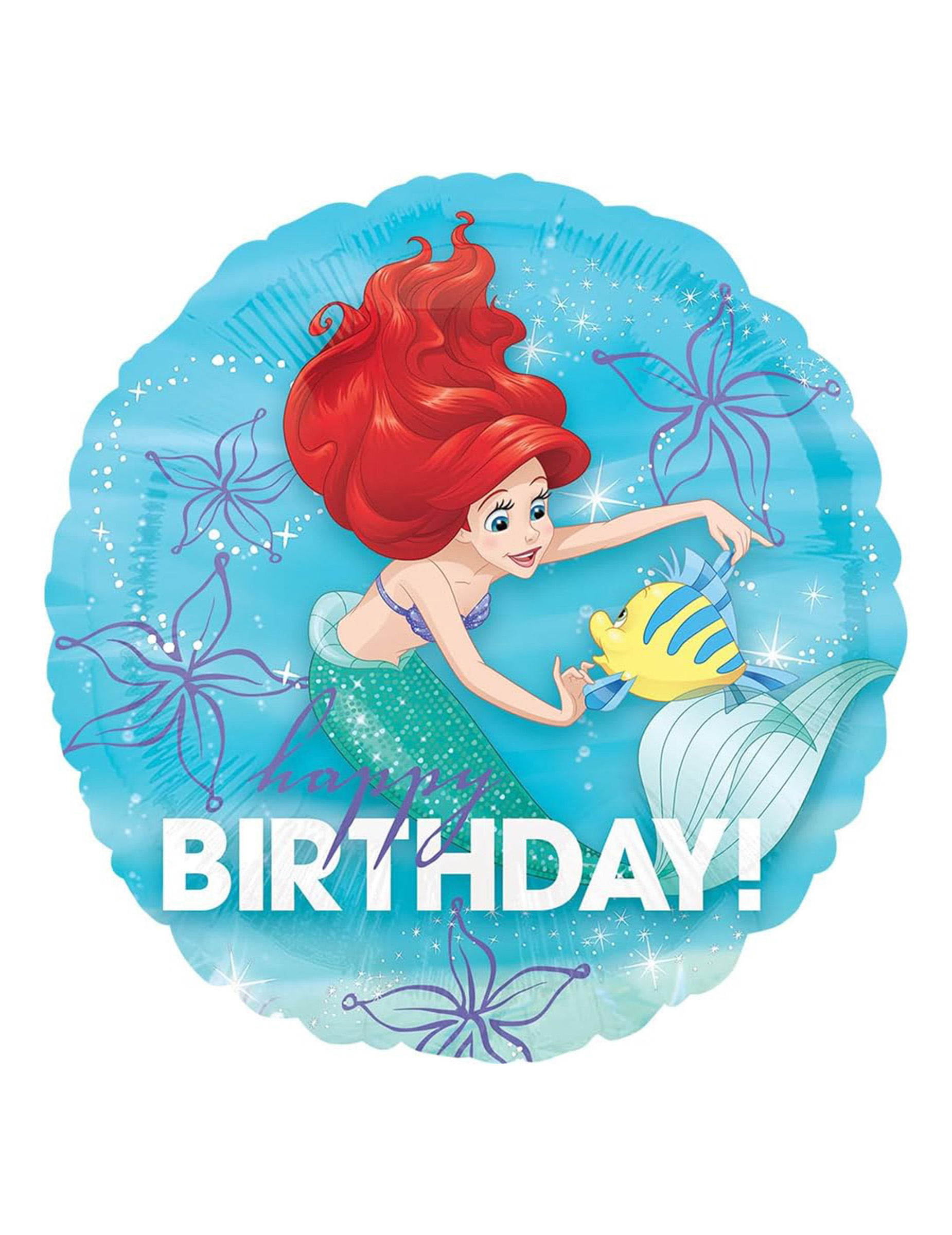 Arielle die Meerjungfrau Happy Birthday Folienballon 43 cm von ANAGRAM INTERNATIONAL