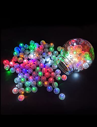 ANBET 100 Stück LED Ballons Lichter Runde Mini Bunte Ballonlichter für Party Halloween Weihnachten Karneval Bar Klub Geburtstag Hochzeit Deko Lichter (color) von ANBET