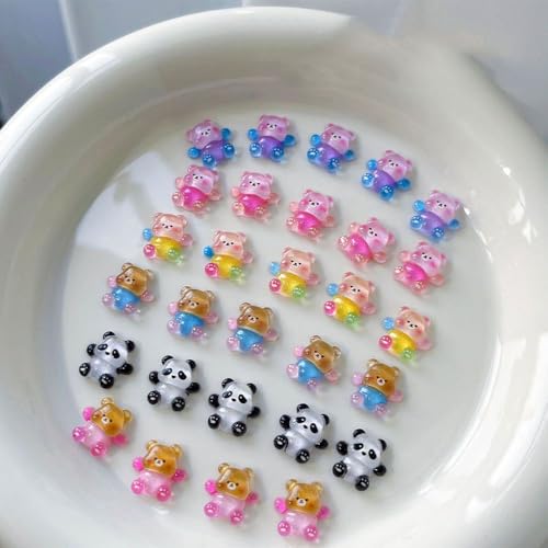 200 Stück Mini-Harztiere Miniatur-Bären‑Figuren Sortiment Harz‑Mini‑Figuren Acryltiere für Puppenhaus Feengarten 200 Stück Mini-Harztiere Miniatur-Bären‑Figuren Sortiment Harz‑Mini‑Figuren Acryltiere für Puppenhaus Feengarten von ANBOOR