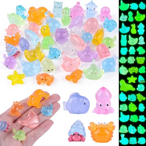 40 Stück Mini‑Meeres‑Harztiere 40 Leuchtende Meeresfiguren im Dunkeln Kleine Mini‑Sea‑Figuren für Feengarten Puppenhaus Mikro‑Landschaft Zubehör Versteckdeko 40 Stück Mini‑Meeres‑Harztiere 40 Leuchtende Meeresfiguren im Dunkeln Kleine Mini‑Sea‑Figuren für Feengarten Puppenhaus Mikro‑Landschaft Zubehör Versteckdeko von ANBOOR