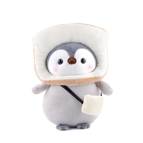ANBOOR 25cm Toast-Pinguin-Plüschtier, süßes, weiches Pinguin-Plüschtier mit Brot-Outfit, ausgestopftes Pinguin-Plüschtier-Spielzeug für Jungen und Mädchen, Geburtstagsparty-Geschenke ANBOOR 25cm Toast-Pinguin-Plüschtier, süßes, weiches Pinguin-Plüschtier mit Brot-Outfit, ausgestopftes Pinguin-Plüschtier-Spielzeug für Jungen und Mädchen, Geburtstagsparty-Geschenke von ANBOOR