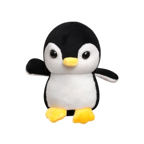 ANBOOR 4,3" Stofftier Pinguin Plüschspielzeug – Weiches Kuscheltier als Partygeschenk, Klassenzimmer-Belohnung, Goodie-Bag-Füller & tierisches Geschenk für Kinder (Schwarz) von ANBOOR