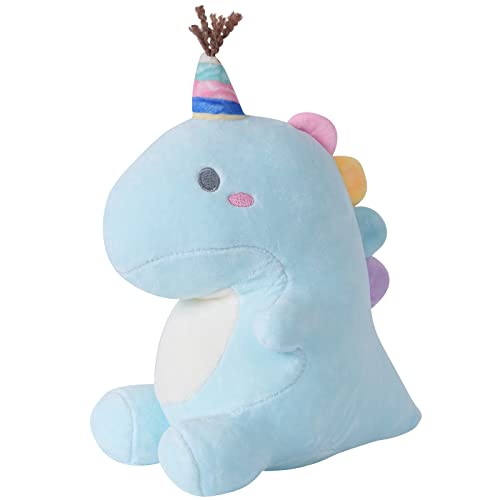 ANBOOR Dinosaurier Plüschtier 30CM Blau Dino Kuscheltier Stofftier Groß XXL Kissen Puppe Plüschsaurier Kissen Geburtstag Weihnachten Geschenke für Erwachsene und Kinder von ANBOOR