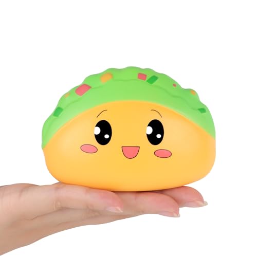 ANBOOR Squishies Taco Langsam aufsteigendes Squishy-Spielzeug für Kinder Weiche mexikanische Tacos duftende Stresslinderung realistisches niedliches Squeeze-Squish-Spielzeug von ANBOOR