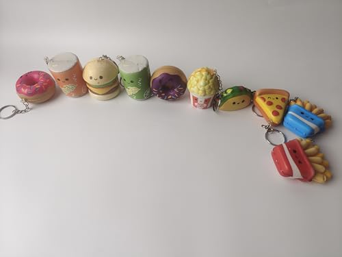 Anboor 10 Stück Squishies Spielzeug für Kinder Lebensmittel Klein Slow Rising Schaum Mini Food Squishys Stress Quetschies Süßes Spielzeug von ANBOOR