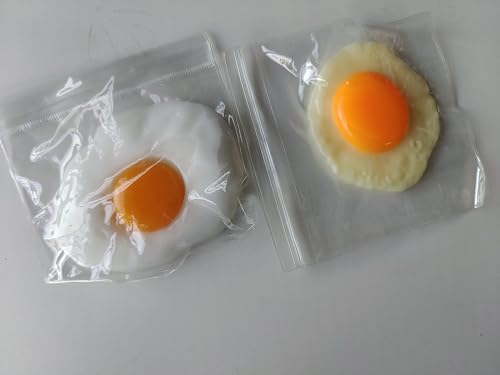 Anboor 2 Stück Eier-Quetschspielzeug, Spiegelei-Quetschspielzeug, lustiges Zappelspielzeug zum Stressabbau für Kinder und Erwachsene, Scherzartikel, Geburtstagsgeschenk für Autisten Anboor 2 Stück Eier-Quetschspielzeug, Spiegelei-Quetschspielzeug, lustiges Zappelspielzeug zum Stressabbau für Kinder und Erwachsene, Scherzartikel, Geburtstagsgeschenk für Autisten von ANBOOR
