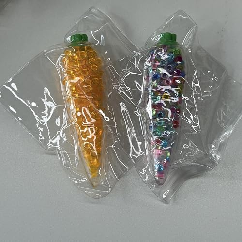 ​​Anboor 2 Stück Karotten-Squishies-Spielzeug, Dehnbare Karotten-Stressbälle für Kinder und Erwachsene, sensorisches Karotten-Entspannungsspielzeug für Partygeschenke (Bunt & Orange)​​ von ANBOOR