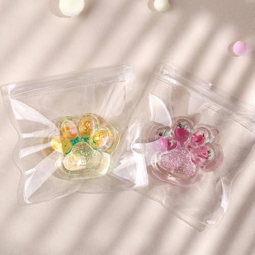 Anboor 2 Stück Katzenpfoten-Squishies-Drückspielzeug, Weiche Stressentspannungs-Sinnesspielzeuge, neuartiges Fidget-Spielzeug für Erwachsene und Teenager (Ananas, Trauben) von ANBOOR