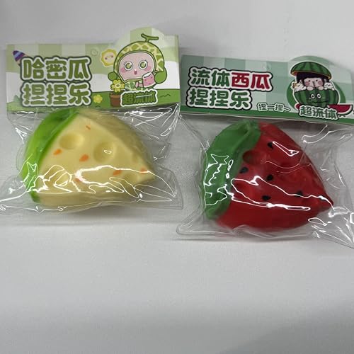 Anboor 2 Stück Wassermelonen-Squishies-Spielzeug - Kawaii weiche, langsam Sich erholende Frucht-Squeeze-Stressspielzeuge, superweiche Sensorik-Fidgetspielzeuge für Kinder und Erwachsene Anboor 2 Stück Wassermelonen-Squishies-Spielzeug - Kawaii weiche, langsam Sich erholende Frucht-Squeeze-Stressspielzeuge, superweiche Sensorik-Fidgetspielzeuge für Kinder und Erwachsene von ANBOOR