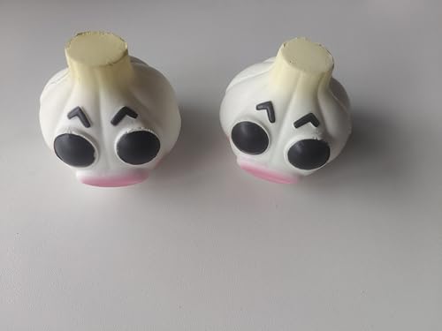 Anboor 2er Set Knoblauch Squishies Spielzeuge, Kawaii Duftende Langsam Rückfedernde Schaumstoff-Squishies Essen Quetsch-Fidget-Spielzeuge Stressabbau für Kinder Teenager Erwachsene von ANBOOR