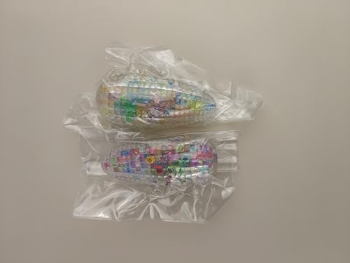 Anboor 2er Set Mais Squishy Spielzeug Simulation Mais Stressabbau Fidget-Spielzeug Stressbälle für Erwachsene Büro-Schreibtisch Quetschspielzeuge für Kinder (Bunt, Leuchtend) von ANBOOR