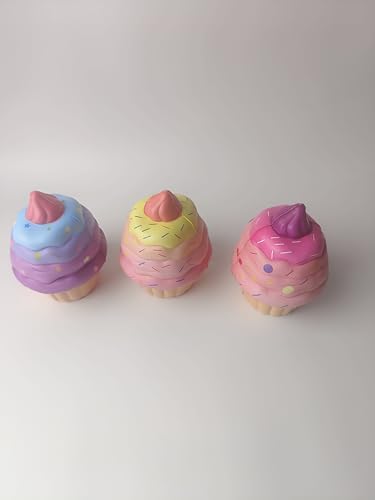 Anboor 3 Stück Squishies Spielzeug für Kinder Kuchen Slow Rising Fake Cupcake Schaum Lebensmittel Squishys Jumbo Stress Süßes Spielzeug von ANBOOR