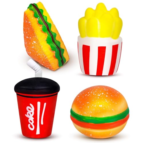 Anboor 4er-Pack Lebensmittel-Squishy-Spielzeug für Kinder und Erwachsene, Dehnbare Lebensmittel-Stressbälle, Simulation Lebensmittel Fidget Spielzeug Sensorische Stressabbau Druckkugel Anboor 4er-Pack Lebensmittel-Squishy-Spielzeug für Kinder und Erwachsene, Dehnbare Lebensmittel-Stressbälle, Simulation Lebensmittel Fidget Spielzeug Sensorische Stressabbau Druckkugel von ANBOOR