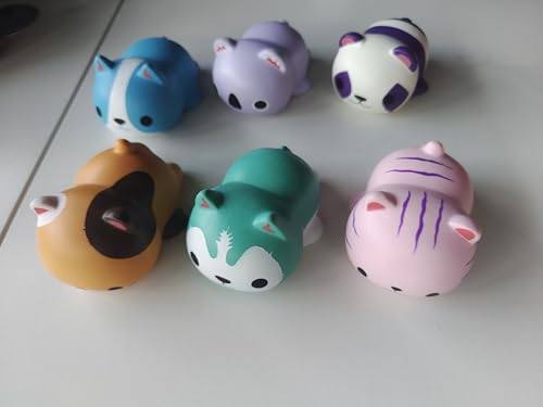 Anboor 6er Set Squishies Schaumstoff Tier Squishy Spielzeuge Katze Hund Koala Panda Langsam Rückfedernde Quetsch-Stressabbau-Spielzeuge für Kinder Erwachsene von ANBOOR