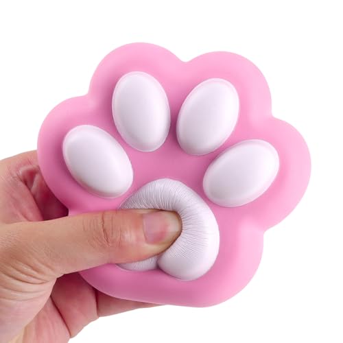 Anboor Große Katzenpfoten Squishies Squeeze Spielzeug, weiche Kawaii Paw Squishies Stress sensorische Spielzeuge für Kinder Erwachsene Party bevorzugt Goodie -Bag -Stoffe von ANBOOR