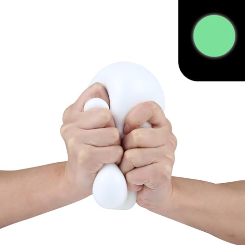 Anboor Jumbo-Stressball Für Erwachsene Und Kinder, Weißer Riesiger Squishies-Stressball, Ändert Die Farben Im Dunkeln, Großer Sensorischer Quetschball, Lindert Stress Für Jungen Und Mädchen Anboor Jumbo-Stressball Für Erwachsene Und Kinder, Weißer Riesiger Squishies-Stressball, Ändert Die Farben Im Dunkeln, Großer Sensorischer Quetschball, Lindert Stress Für Jungen Und Mädchen von ANBOOR