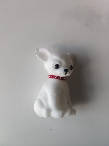 Anboor Kleines Hunde-Squishy-Spielzeug, realistisches, klebriges Hunde-Squishy-Spielzeug mit Kragen, Stressabbau-Spielzeug für Kinder und Erwachsene, Geburtstagsgeschenk für Autisten (8,9 cm) von ANBOOR
