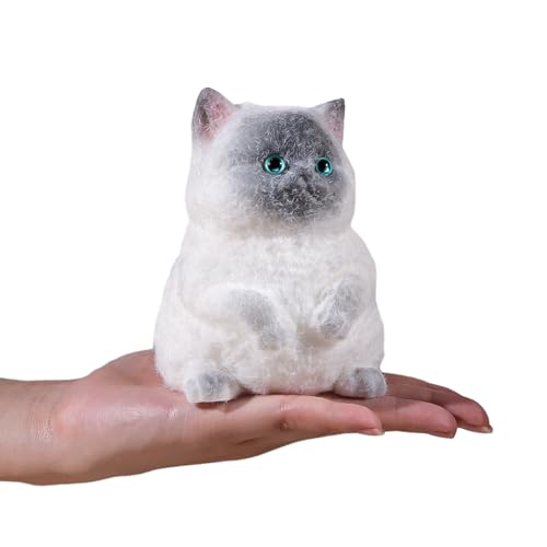 Anboor Squishies-Spielzeug mit großer Katze – Weiches, pelziges Siamkatzen-Quetschspielzeug zum Stressabbau für Kinder und Erwachsene, niedliches, realistisches, sensorisches Zappelspielzeug (12,4 cm) Anboor Squishies-Spielzeug mit großer Katze – Weiches, pelziges Siamkatzen-Quetschspielzeug zum Stressabbau für Kinder und Erwachsene, niedliches, realistisches, sensorisches Zappelspielzeug (12,4 cm) von ANBOOR